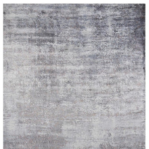 HomeRoots 5' Slate Gray and Dark Gray Abstract Hand Loomed Area Rug – Contemporary Elegance for Your Space 5' X 7' 350030