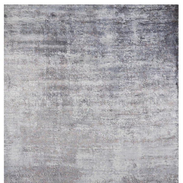 HomeRoots 5' Slate Gray and Dark Gray Abstract Hand Loomed Area Rug – Contemporary Elegance for Your Space 5' X 7' 350030