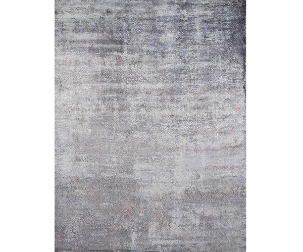 HomeRoots 5' Slate Gray and Dark Gray Abstract Hand Loomed Area Rug – Contemporary Elegance for Your Space 5' X 7' 350030