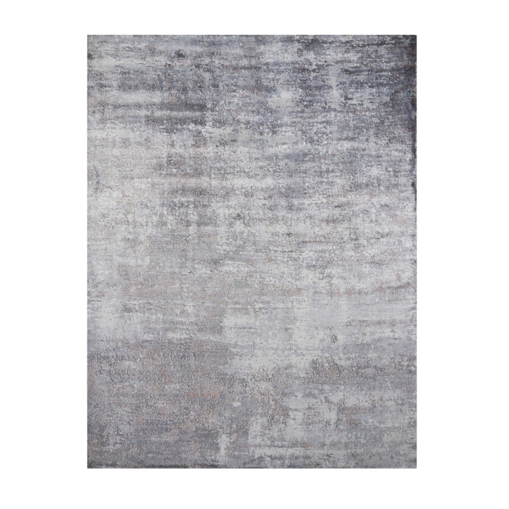 HomeRoots 5' Slate Gray and Dark Gray Abstract Hand Loomed Area Rug – Contemporary Elegance for Your Space 5' X 7' 350030