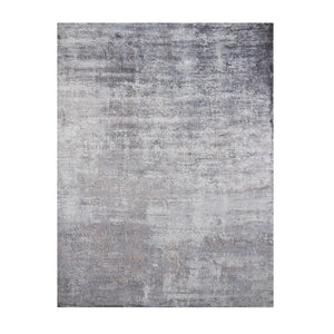 HomeRoots 5' Slate Gray and Dark Gray Abstract Hand Loomed Area Rug – Contemporary Elegance for Your Space 5' X 7' 350030