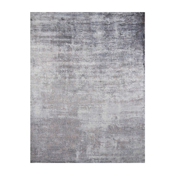 HomeRoots 5' Slate Gray and Dark Gray Abstract Hand Loomed Area Rug – Contemporary Elegance for Your Space 5' X 7' 350030