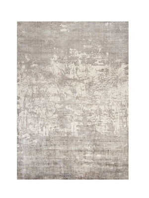 HomeRoots 5' Hand-Loomed Beige and Ivory Abstract Area Rug - Modern Elegance for Your Living Space 5' X 7' 350033