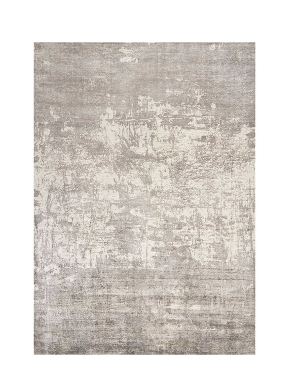 HomeRoots 5' Hand-Loomed Beige and Ivory Abstract Area Rug - Modern Elegance for Your Living Space 5' X 7' 350033