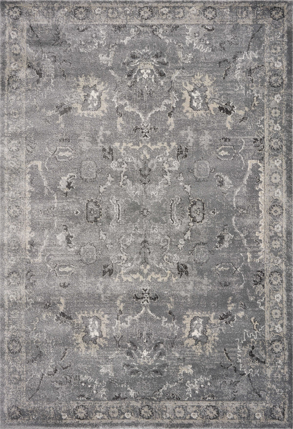Homeroots 7' X 9'  Polypropylene Grey Area Rug  Polypropylene 350058