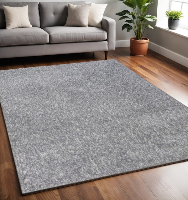 HomeRoots 7' Contemporary Grey Area Rug from Halen Collection - Durable, Low-Maintenance, Elegant Design for Any Space 8" x 10" 350058