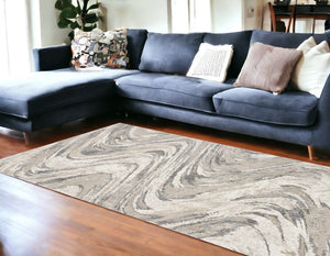 Homeroots 7' X 9'  Polypropylene Natural Area Rug  Polypropylene 350060