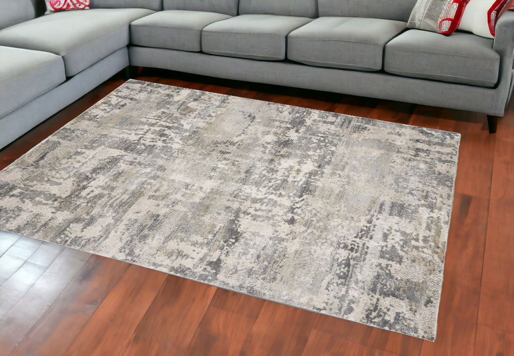 Homeroots 7' X 9'  Polypropylene Natural Area Rug  Polypropylene 350062