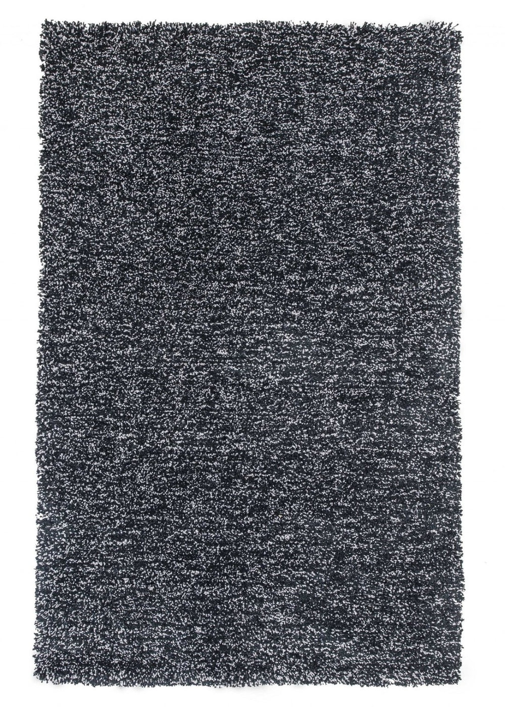 HomeRoots 8' Hand-Woven Black and White Round Rug - Artisan Crafted, Durable, Contemporary Style for Your Home 8' X 11' 350084