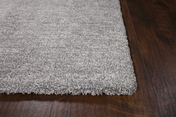 HomeRoots 8' Gray Round Hand-Woven Area Rug - Artisan Crafted, Soft Polyester for Comfort and Timeless Style 8' X 11' 350086