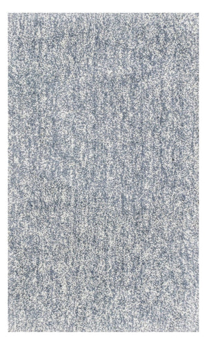 HomeRoots 8' Slate Blue and Ivory Abstract Hand-Woven Round Rug - Modern Elegance for Any Living Space 8' X 11' 350088