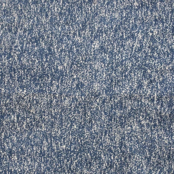 HomeRoots 8' Hand Woven Indigo and Ivory Abstract Shag Area Rug - Plush Comfort and Modern Style for Any Room 8' X 11' 350090