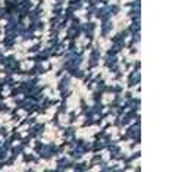 HomeRoots 8' Hand Woven Indigo and Ivory Abstract Shag Area Rug - Plush Comfort and Modern Style for Any Room 8' X 11' 350090