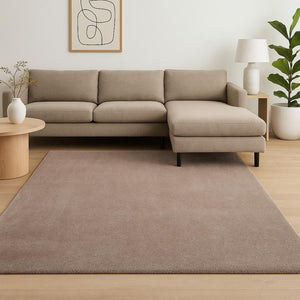 HomeRoots 8' Hand-Woven Beige Round Rug - Elegant, Durable Design for Modern and Classic Interiors, 96-Inch Diameter 8' X 11' 350092