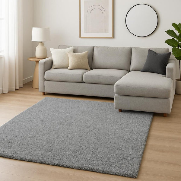 HomeRoots 8' Hand-Woven Gray Round Rug – Artisanal Elegance, Durable Design for Modern Living Spaces and Decor 8' X 11' 350093