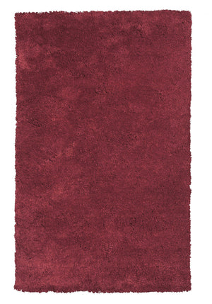 Homeroots 8' X 11'  Solid  Red Shag Area Rug  Polyester 350094