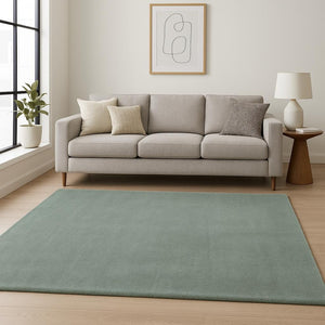 HomeRoots 8' Hand Woven Slate Blue Round Rug - Modern Artisan Crafted Comfort for Living Spaces & Durability 8' X 11' 350095