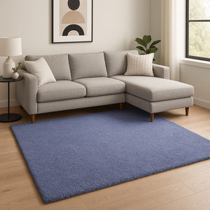HomeRoots 8' Hand-Woven Purple Round Rug - Artisan Crafted, Durable, Stylish, and Perfect for Cozy Living Spaces 8' X 11' 350099