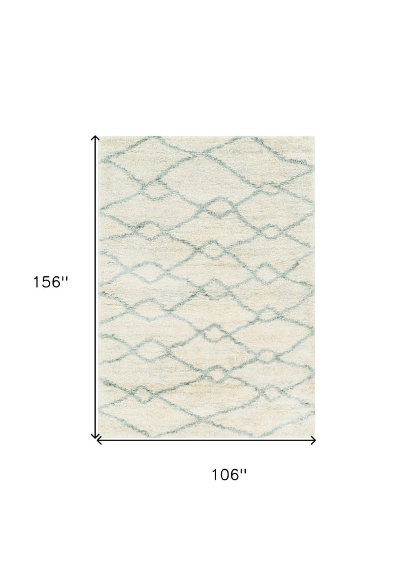 Homeroots 9' X 13' Ivory Area Rug  Polypropylene 350103