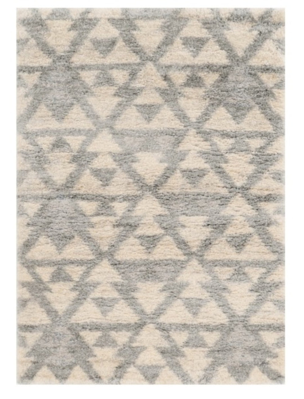 HomeRoots 8' Contemporary Ivory and Gray Geometric Area Rug for Modern Living Spaces - Durable & Stylish Design 8' X 13' 350104
