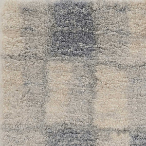 HomeRoots 9' Ivory and Blue Abstract Geometric Area Rug – Modern Elegance for Large Spaces, Durable Comfort 9' X 13' 350105