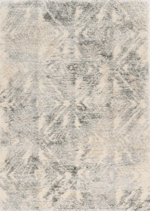 HomeRoots 9' Gray and Ivory Diamond Area Rug - Stylish Comfort for Modern Living Rooms and High-Traffic Areas 9' X 13' 350106