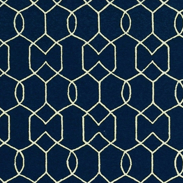 HomeRoots 7' Blue Moroccan Area Rug – Timeless Style for Indoor & Outdoor Spaces, Durable & Easy to Clean 8' X 11' Rectangle 350179