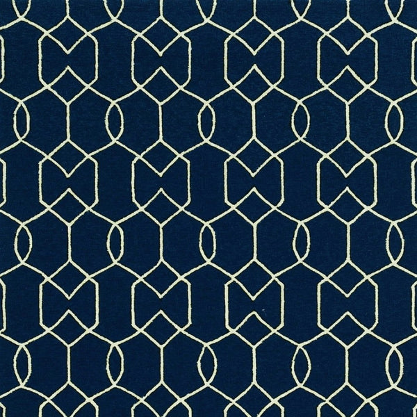 HomeRoots 7' Blue Moroccan Area Rug – Timeless Style for Indoor & Outdoor Spaces, Durable & Easy to Clean 8' X 11' Rectangle 350179