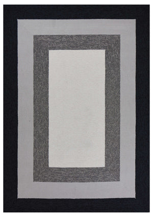 Homeroots 8' X 11'  Uv Treated Polypropylene Charcoal Area Rug  Polypropylene 350182