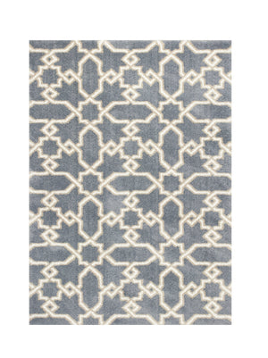 Homeroots 7' X 10' Microfiber Slate Blue Area Rug  Microfiber 350187