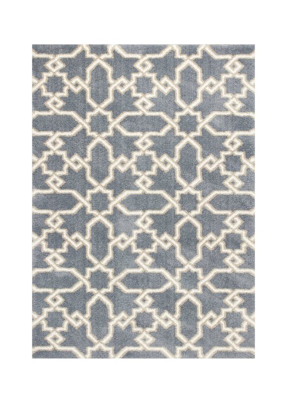 Homeroots 7' X 10' Microfiber Slate Blue Area Rug  Microfiber 350187