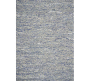 HomeRoots 9' Abstract Hand-Tufted Wool Area Rug in Blue and Beige - Soft, Durable, and Artfully Designed for Modern Spaces 9' X 12' 350239
