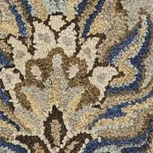 HomeRoots 8' Hand-Tufted Wool Floral Area Rug in Gray, Ivory & Brown - Elegant Design for Timeless Décor 8' X 10' 350262