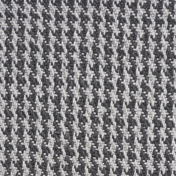 Homeroots 9' X 12' Grey Hand Woven Houndstooth With Braided Fringe Indoor Area Rug  Wool 350264