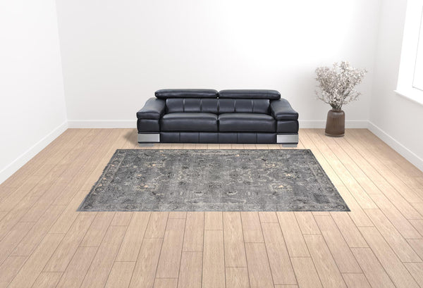 Homeroots 8' X 13' Gray Area Rug  Polypropylene 350270