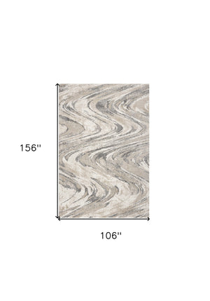 Homeroots 8' X 13' Polypropylene Natural Area Rug  Polypropylene 350272