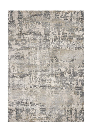 HomeRoots 9' Gray and Tan Abstract Area Rug - Contemporary Design, Durable, Easy Care for High-Traffic Spaces 9' X 13' 350274