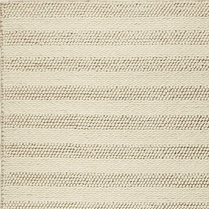 HomeRoots 5' Hand-Woven Ivory and White New Zealand Lambs Wool Area Rug for Stylish Home Décor and Comfort 8' X 10' 350291
