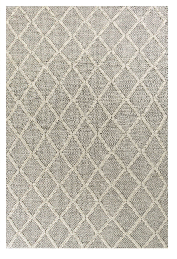 Homeroots 7' X 9'  Wool Grey Area Rug  Wool 350294