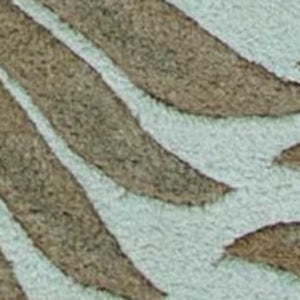 HomeRoots 5' Hand-Tufted Wool Botanical Leaves Area Rug in Aqua and Brown for Timeless, Cozy Elegance 8' X 10' 350333