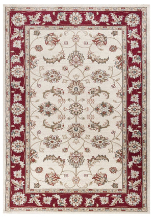 HomeRoots 9' Red Floral Medallion Area Rug – Timeless Style for Living Rooms, Soft Underfoot and Easy Care 9' X 12' 350369