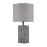 510 Design Bayard Modern/Contemporary Embossed Ceramic Table Lamp 5DS153-0041 Grey