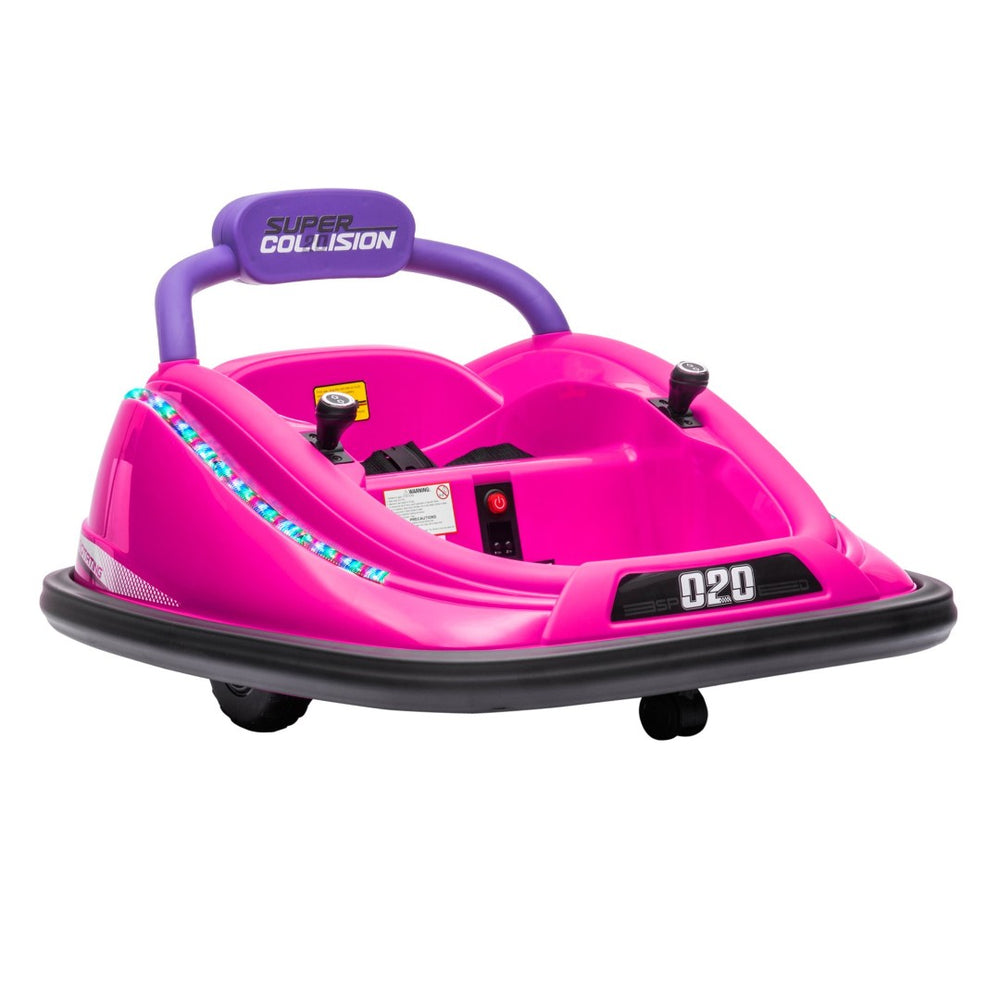 English Elm Aosom 12v Kids Bumper Car Ride on Toy with Dual Joysticks and Parental Remote W2225P249894