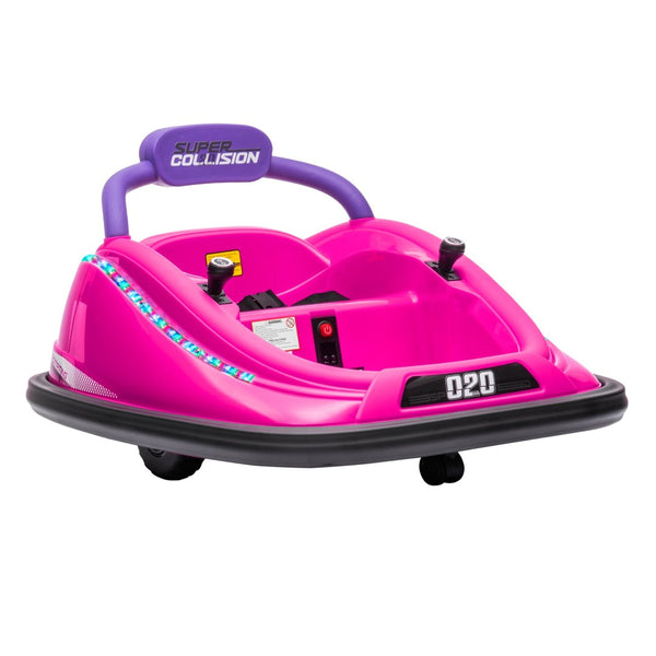 English Elm Aosom 12v Kids Bumper Car Ride on Toy with Dual Joysticks and Parental Remote W2225P249894