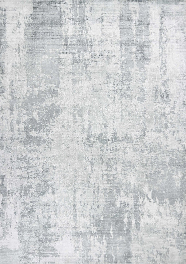 HomeRoots 5' Modern Abstract Hand-Loomed Area Rug in Dark and Light Gray – Adds Style and Warmth to Any Space 8' X 10' 350412