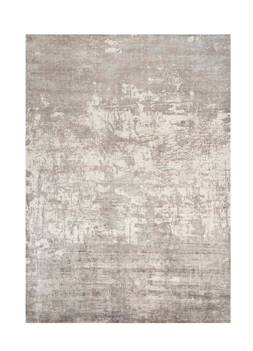 HomeRoots 5' Hand-Loomed Beige and Ivory Abstract Area Rug - Modern Elegance for Your Living Space 7' X 10' 350413