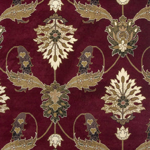 Homeroots 9' X 13' Red Area Rug  Polypropylene 350456