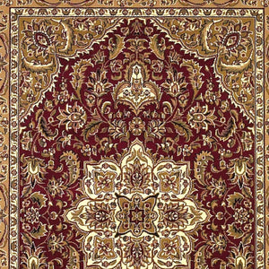Homeroots 9' X 13'  Polypropylene Red Or  Beige Area Rug  Polypropylene 350467