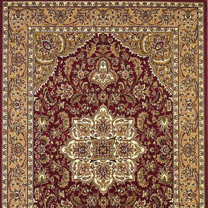 Homeroots 9' X 13'  Polypropylene Red Or  Beige Area Rug  Polypropylene 350467