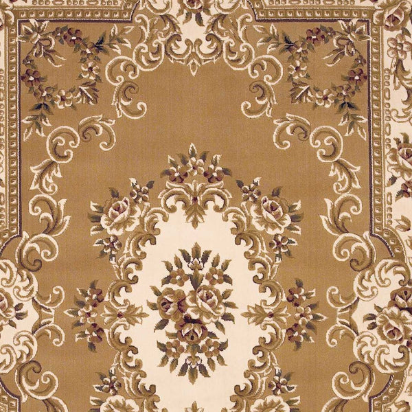 Homeroots 9' X 13' Beige And Ivory Area Rug  Polypropylene 350477